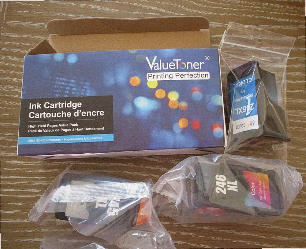 245xl & 246xl x 2 New Ink Cartridges for Canon Pixma Printer