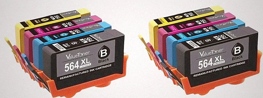 2x 4-Packs of Non-OEM 564XL/564 XL Replacement Ink Cartridges Select HP Printers