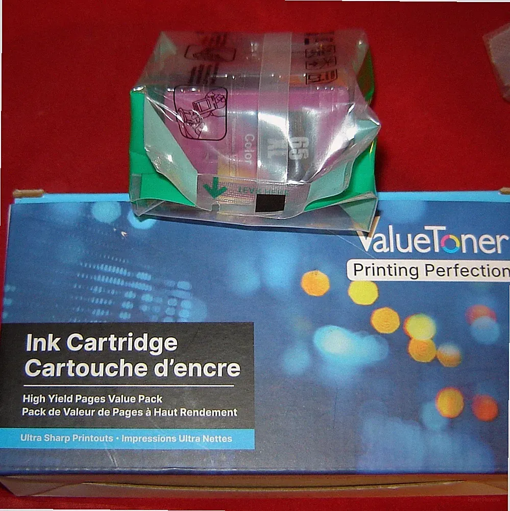 65XL Ink Cartridge Tri Color - ValueToner Higher Yield - Sealed Ink, 9/28/2028