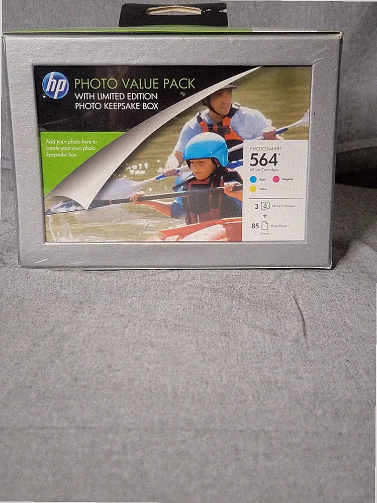 HP Photo Value 3 Pack Ink Color Cartridges With Keep Sake Box (Sealed)