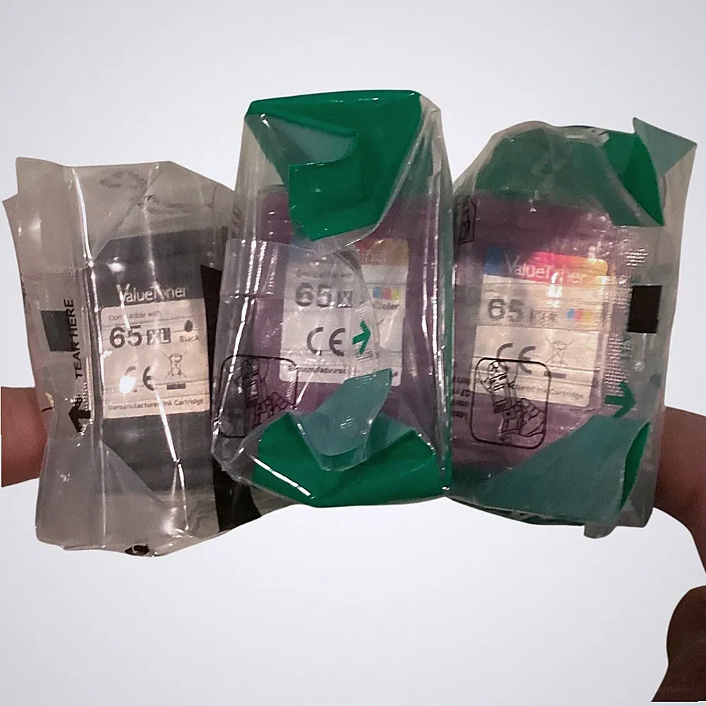 ValueToner 65XL Ink Cartridges Printer 3-Pack: 1 Black 2 Color - New Unopened