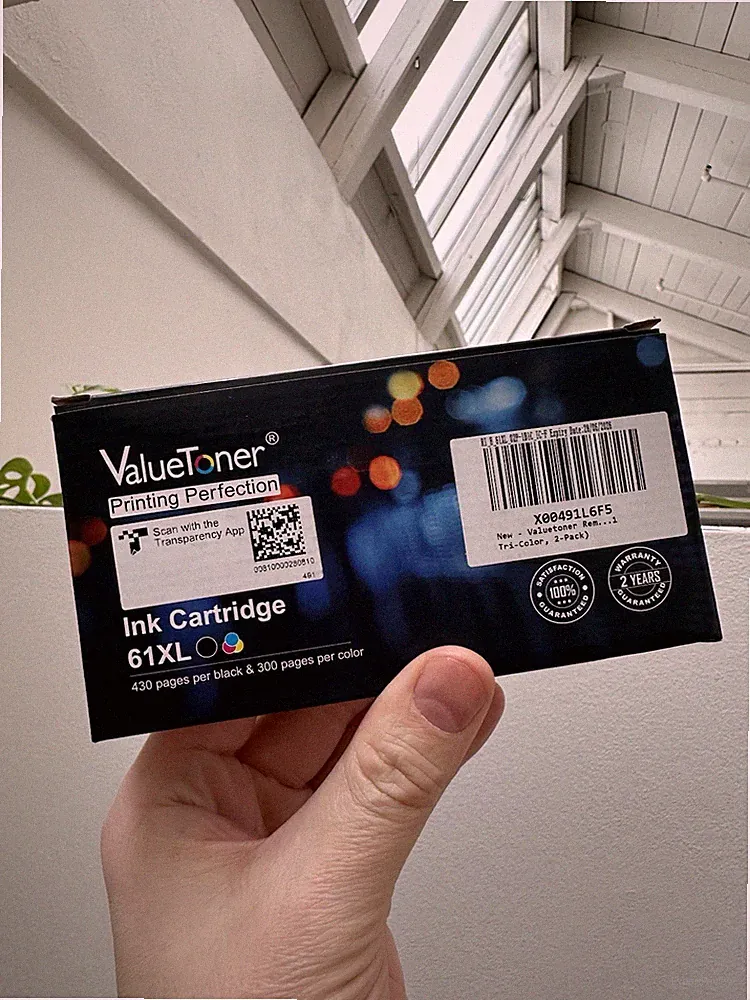 Valuetoner Ink Cartridge 61XL 2 Pack Black Tri Color NEW Sealed Exp. 6/26