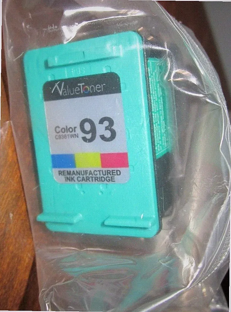VALUETONER Ink Cartridges #93 COLOR for HP Deskjet lot of 2