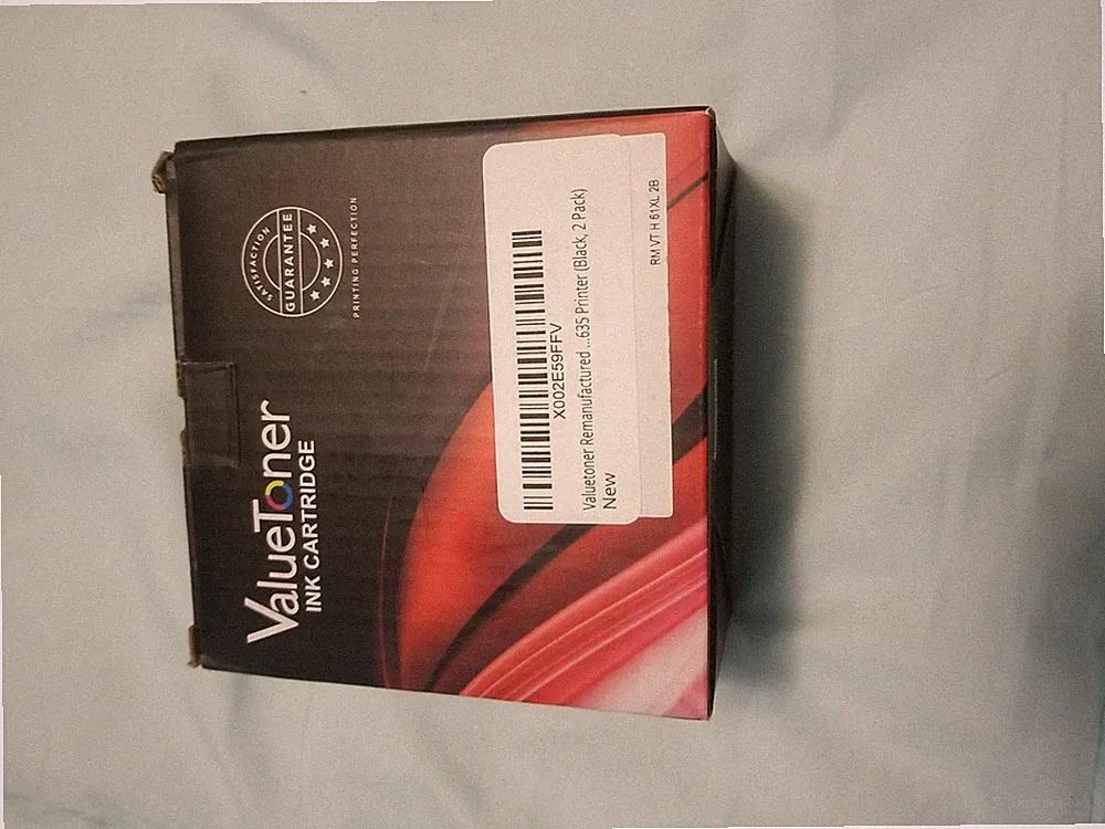 Valuetoner Printer 635 Black Ink, 2 Pack