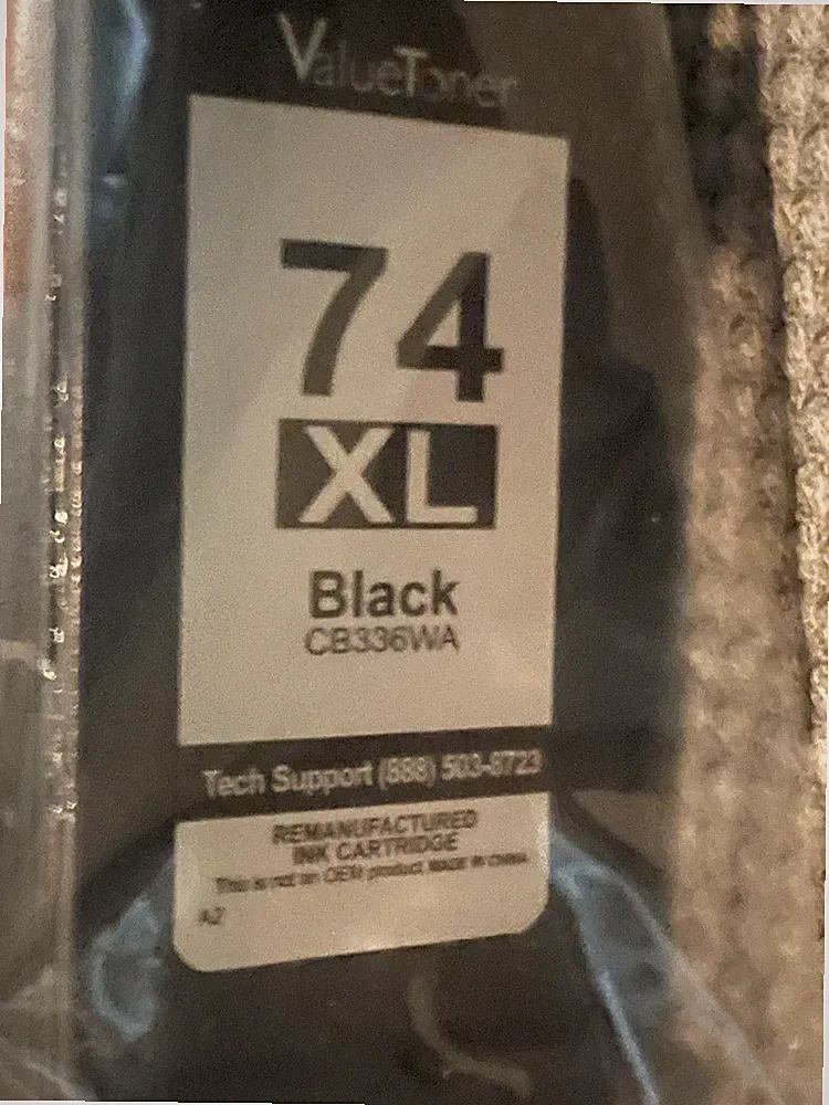 ValueToner Printer Ink Cartridge 74 Black Computer Printer